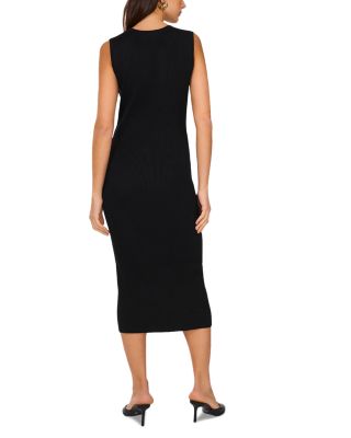 Lace Shoulder Sleeveless Midi Dress