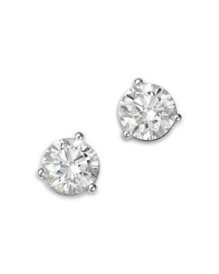 Bloomingdale's Fine Collection - Certified Lab Grown Diamond Martini Set Stud Earrings in 18K White Gold, 2.0-6.0 tcw