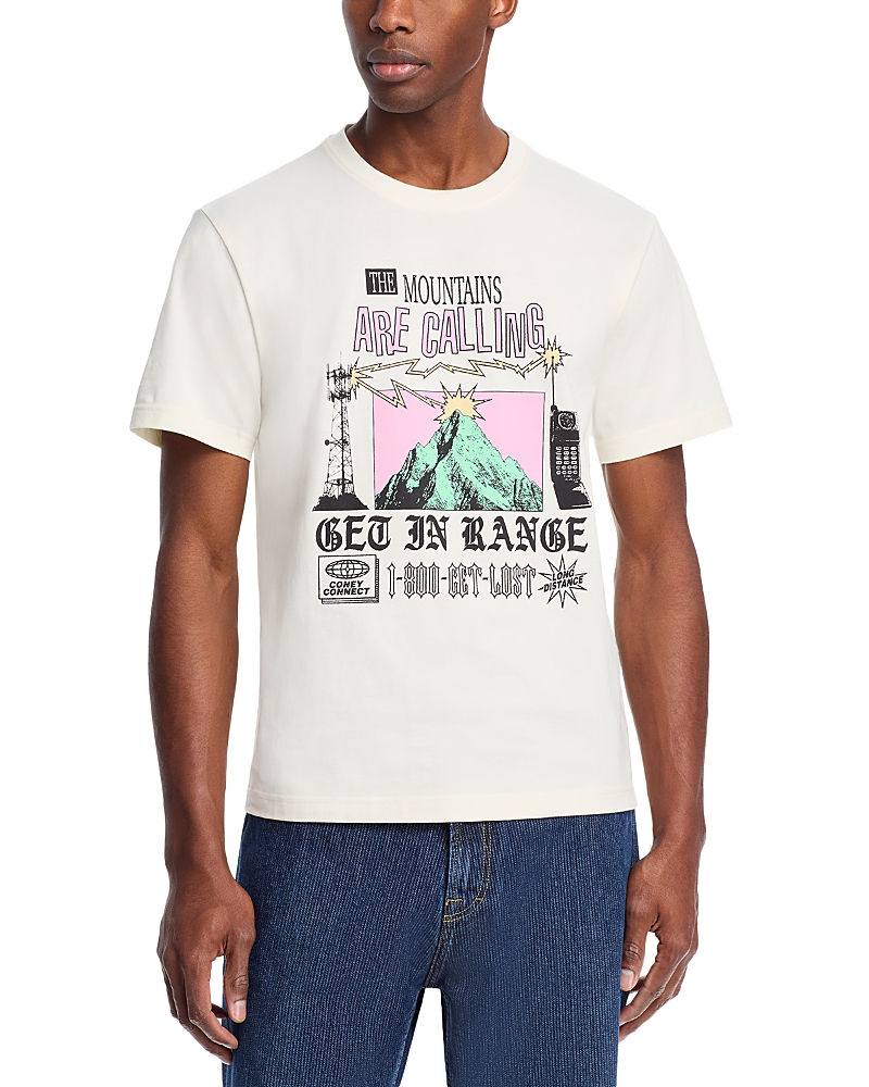 Coney Island Picnic Mountains Are Calling Graphic Tee In Off White