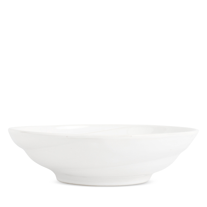 Vietri Luna Shallow Serving Bowl In White