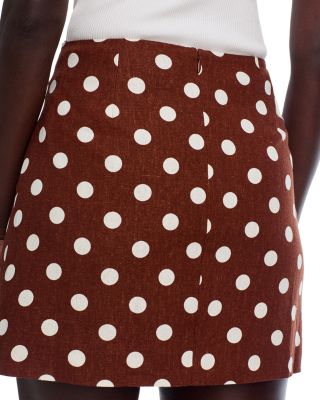 Elle Linen Blend Mini Skirt