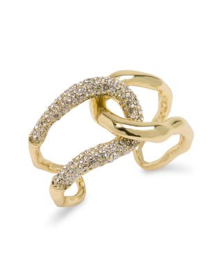 AQUA PAVE LOOP CUFF BRACELET - EXCLUSIVE