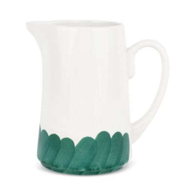 Lisbon Green Brushstroke Pitcher
