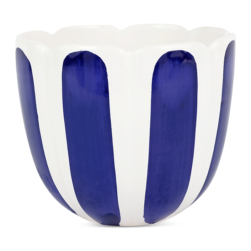 Vietri Viva Garden Tulip Large Cachepot In Blue