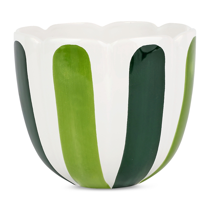 Vietri Viva Garden Tulip Large Cachepot In Green