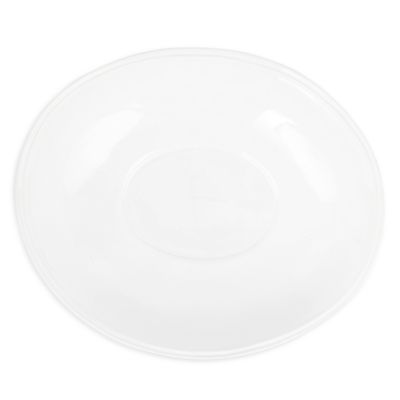 Aria White Oval Shallow Bowl