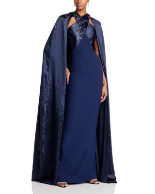 Safiyaa - Alara Column Gown & Cape