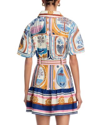 FARM Rio Cerrado Stamps Linen Dress | Bloomingdale's Women