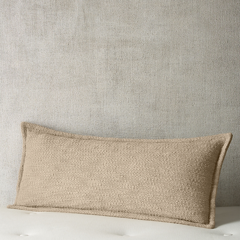 Hudson Park Collection Textured Boucle Decorative Pillow, 14 X 36 - Exclusive In Beige