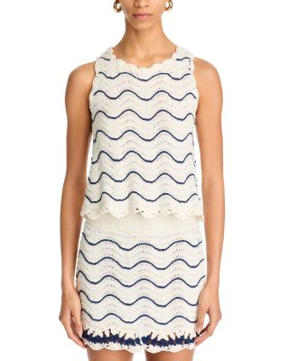 Casey Scalloped Crochet Top