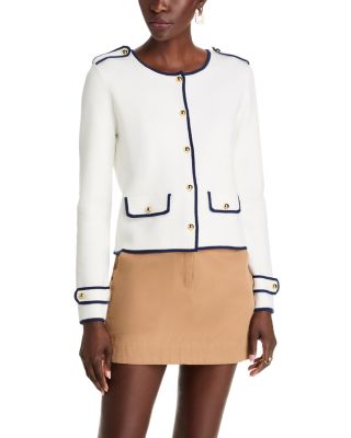 Long Sleeve Crewneck Button Down Cardigan