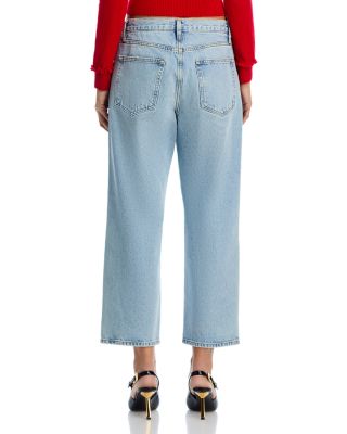 The Hang High Rise Ankle Straight Jeans in Johanna