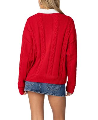 Acacia Oversized Cable Knit Sweater