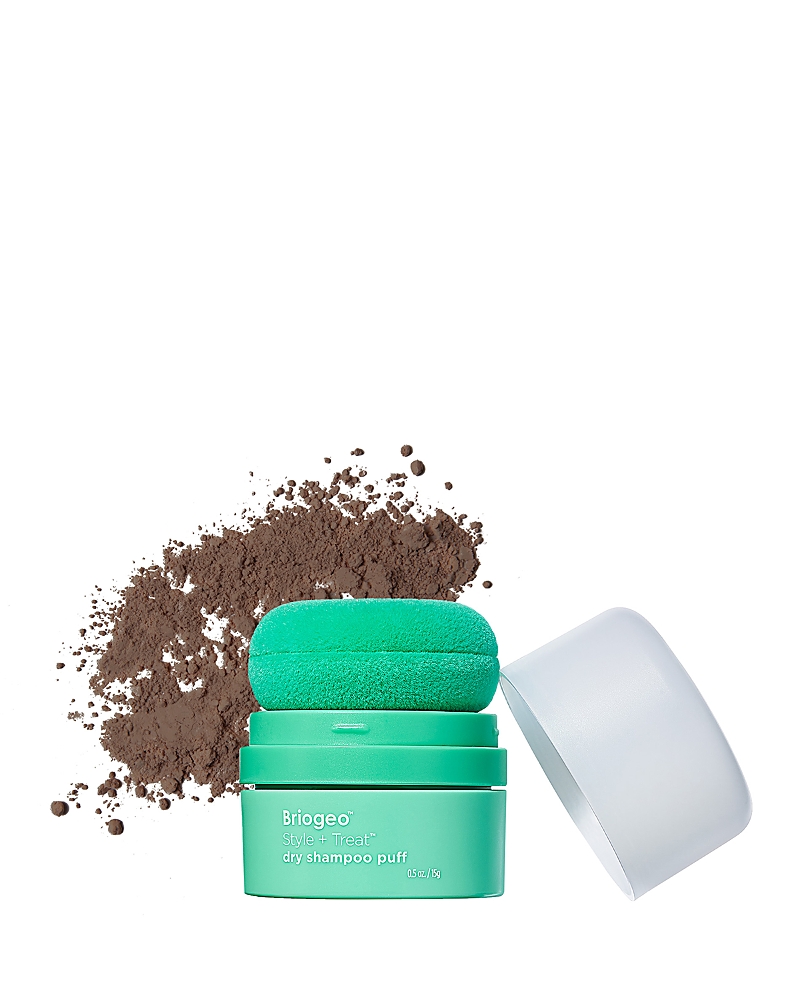 Briogeo Style + Treat Non-aerosol & Talc-free Dry Shampoo Powder Puff Tinted 0.53 oz / 15 G In Transparent