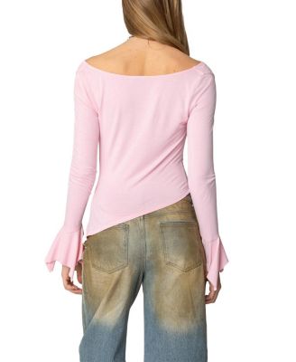 Rayna Cowl Neck Asymmetric Top