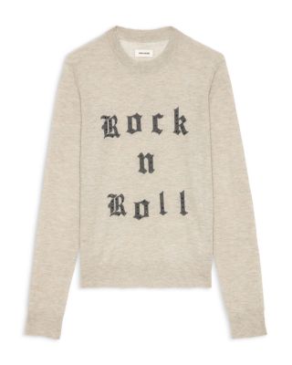 Ivy Rock N Roll Graphic Cashmere Sweater 