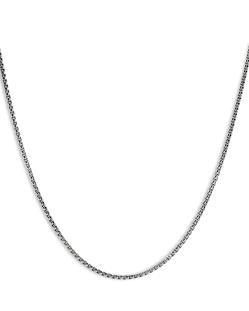 John Hardy Sterling Silver Chain Box Link Necklace, 26