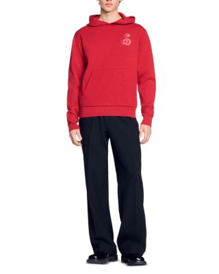 Snake Detail Knit Hoodie