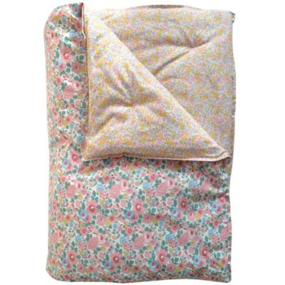  Liberty Fabric Betsy Candy Floss &amp; Wiltshire Bud Print Heirloom Quilt, Queen