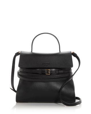 Moschino Tie Me Leather Shoulder Bag
