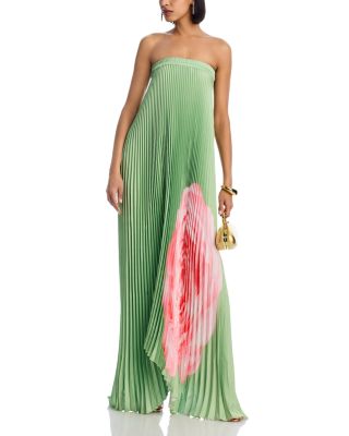 Bisous Pleated Gown