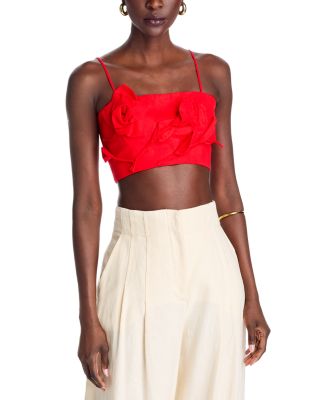 Red Garden Sleeveless Top
