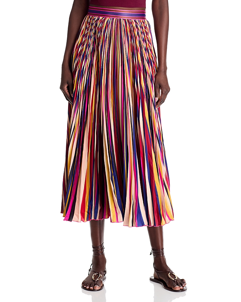 Shop Farm Rio Diagonal Stripes Multicolor Midi Skirt