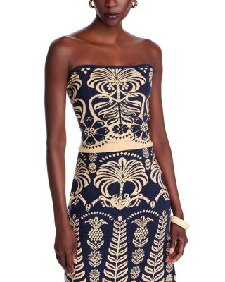 FARM Rio - Ainika Tropical Splendor Knit Tube Top