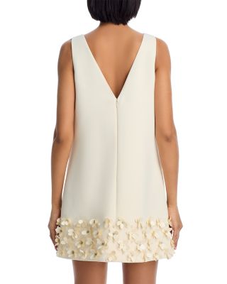 3D Floral Embellished Mini Shift Dress