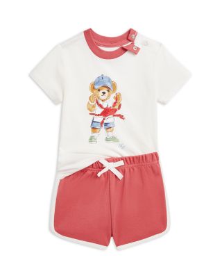 Ralph Lauren - Boys' Polo Bear Cotton Tee & Short Set - Baby