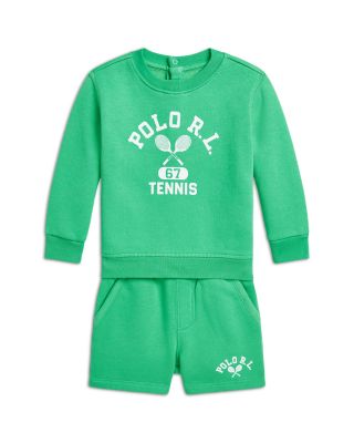Ralph Lauren - Boys' Logo Fleece Sweatshirt & Short Set  - Baby