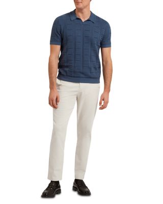 Ruzza Open Collar Polo Sweater