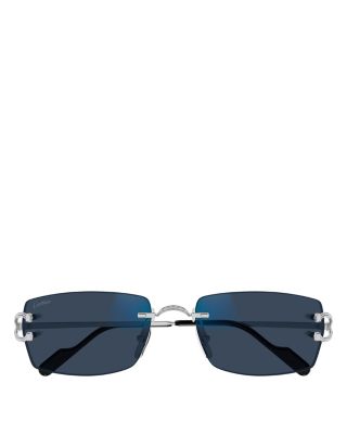 C Decor Rectangle Sunglasses, 56mm