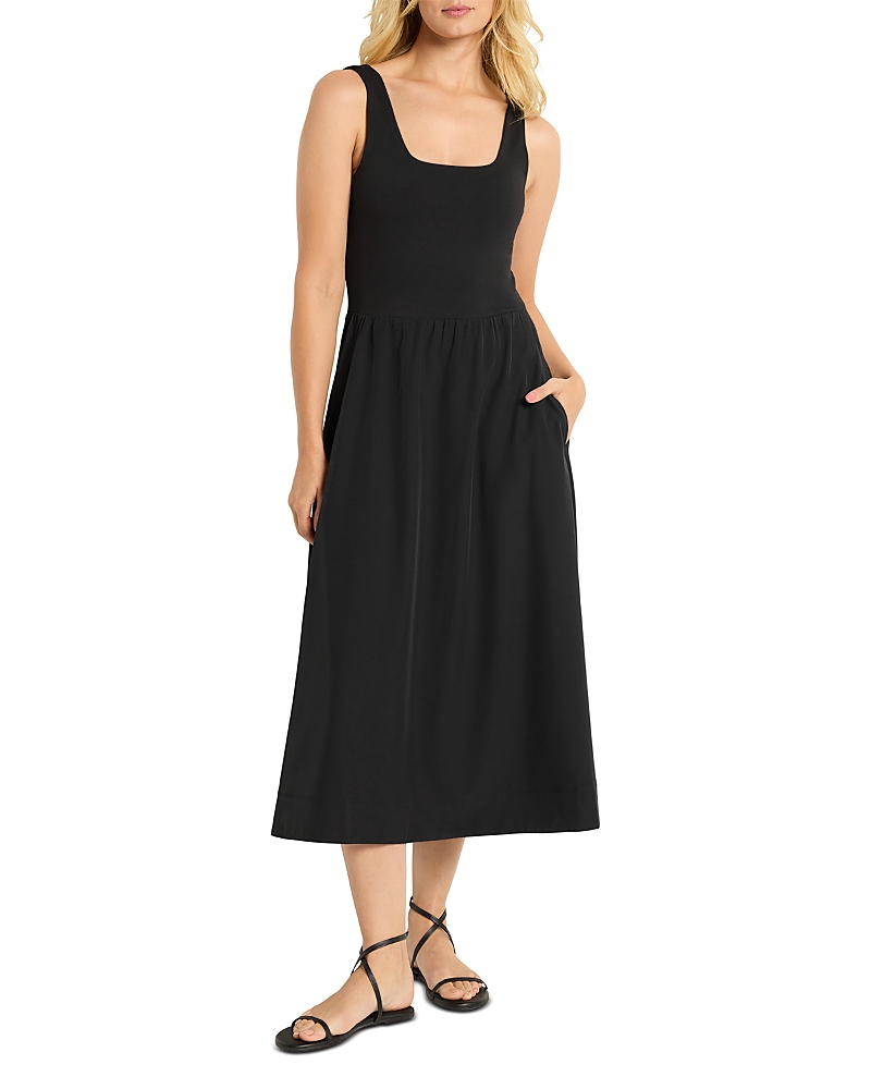 Nic+zoe Tech Stretch Mixed Media Midi Dress · XXL