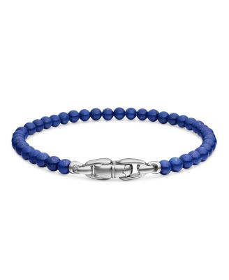 Men's Spiritual Beads Bracelet with Lapis