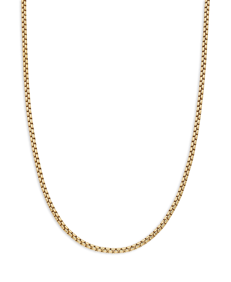 David Yurman Men's Box Chain Necklace in 18K Yellow Gold, 26