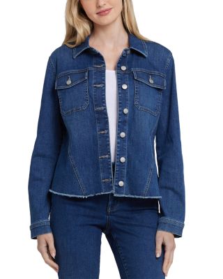 Frayed Hem Jean Jacket