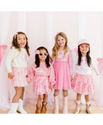 Girls' Ballet Bow Tiered Tutu - Baby, Little Kid, Big Kid