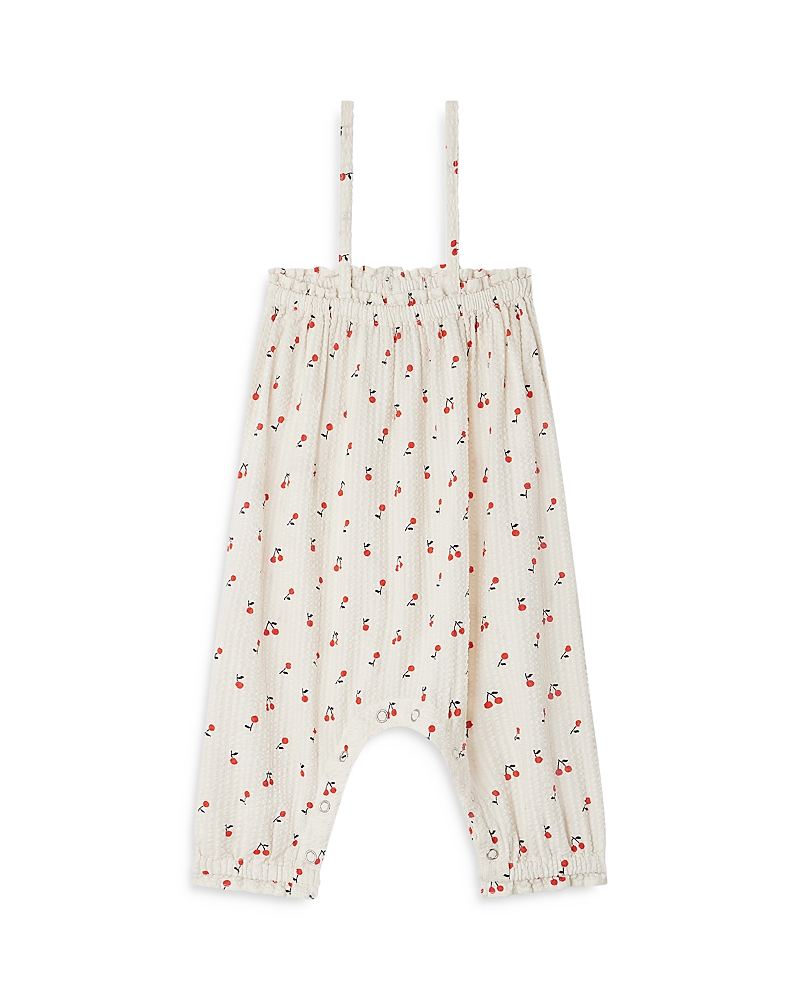 Bonpoint Girls' Sorbet Floral Overalls - Baby, Little Kid In Im Geraniu