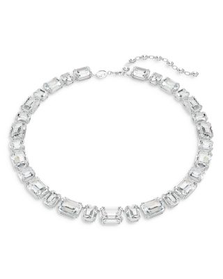 Swarovski Millenia Octagon Crystal Tennis Necklace, 15-17