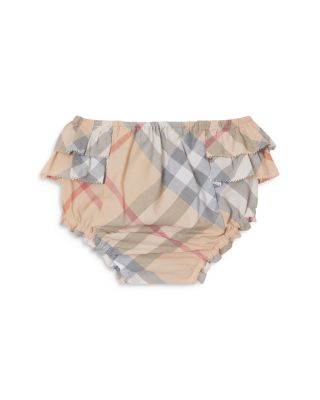 Emmie Burberry Check Dress, Bloomers, & Hat Set - Baby