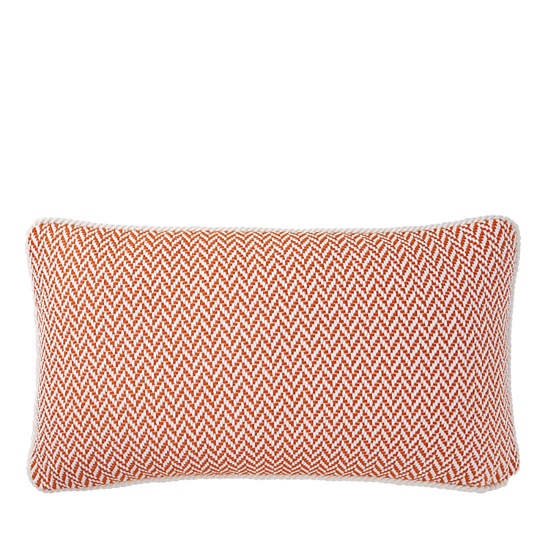 Yves Delorme Marina Decorative Pillow, 22 X 13 In Orange
