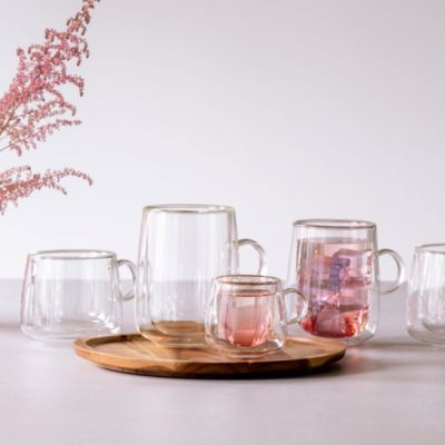 Artesano Hot and Cold Beverages Insulated Espresso Glass, Set of 2 