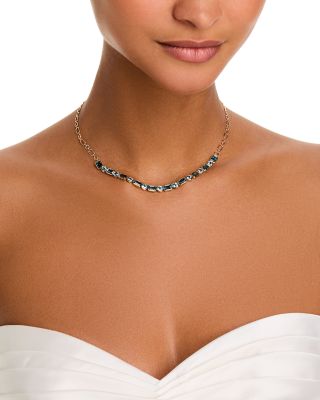 London Blue & Sky Blue Topaz Necklace in 14K Yellow Gold, 17"