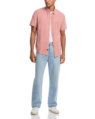 Paros Relaxed Fit Short Sleeve Linen Shirt