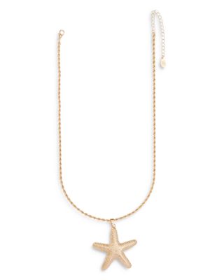 AQUA - 8 Other Reasons Starfish Pendant Necklace, 19-22"
