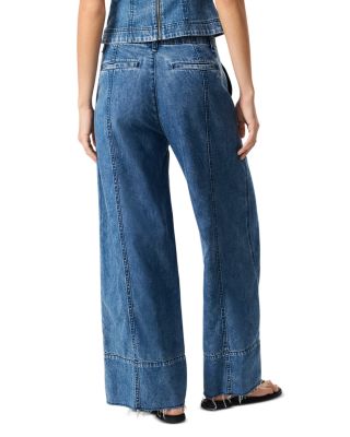 Featherweight Arianna Cropped Palazzo Jeans in Beekman
