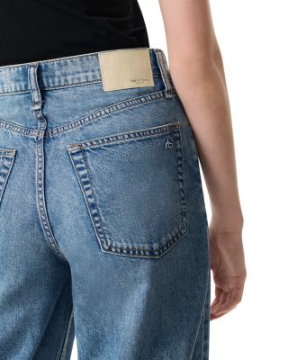 Featherweight Andi High Rise Wide Leg Ankle Jeans in Beacon