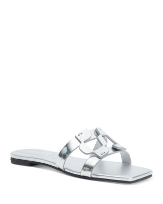 Women's Monogram Metallic Sandals