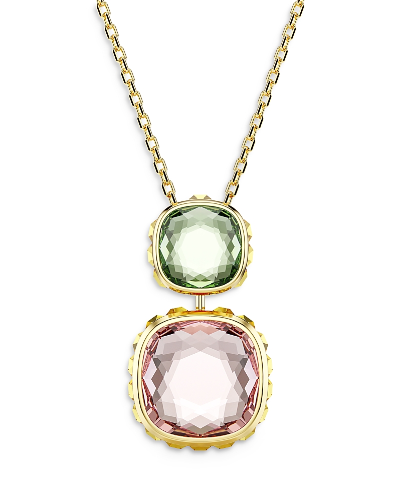 Swarovski Chroma Multicolor Crystal Reversible Pendant Necklace, 16.5-19.25